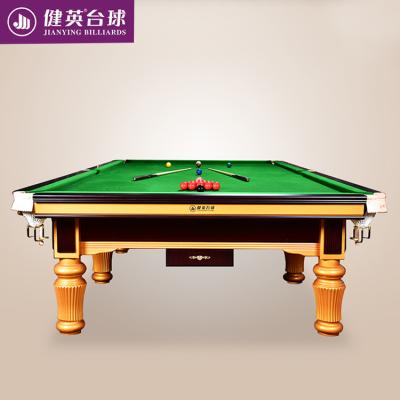 China Indoor Sport Game Table Hot Selling International Standard 12ft Solid Wood Professional Billiard Table for sale