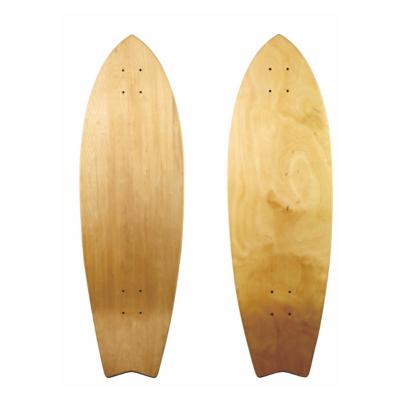 China Northeast Adult 7ply China Maple White Cruiser Deck 31*10inch Solid Land Surfboard OEM Custom Wholesale for sale