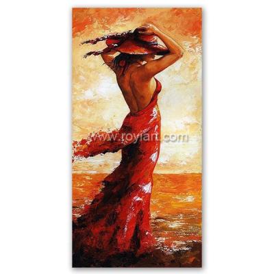 China Environmental Materials Original Nude Girl Painting Impsato Huge Texture Modern Oil Portait Painting 56