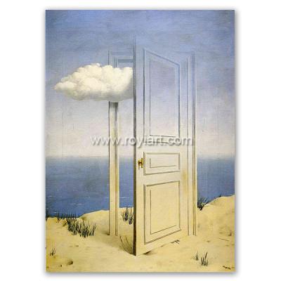 China Handmade Surrealism Art Oil Painting of environmental materials by Rene Magritte The Victory for sale