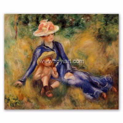 China Handmade Oil Painting Reproduction of Museum Environmental Quality Materials, Yvonne and Trellis 1899 by Pierre Auguste Renoir for sale