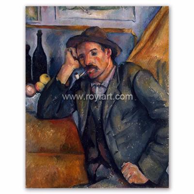 China Environmental Materials ROYI ART Painting Reproduction by Paul Cezanne of The Smoker 1890 for sale