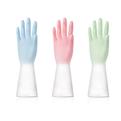 China Wholesale Chinese Cheap Durable Waterproof Kitchen Latex Dishwashing Jiuli Factory Price Cleaning Gloves for sale