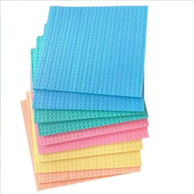 China Free Sample Viable No-Scratch Reusable Natural Plant Cellulose Kitchen Sponge Wet Dishcloth for sale