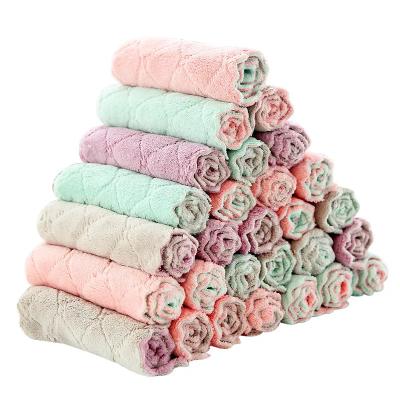 China Durable Microfiber Dishwashing Kitchen Dish Super Absorbent Cloth High Efficiency Household Cleaning Towel for sale