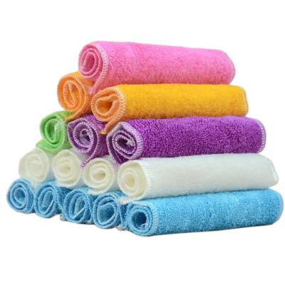 China Sustainable Manufacturer Quick Dry Cleaning Fiber Kitchen Towels Reusable Bamboo Home Dish Cleaning Rags for sale