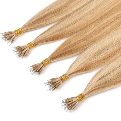 China Wholesale Price Silky Straight Wave High Quality Cuticle Aligned Hair Ring Human Hair Extensions Nano for sale