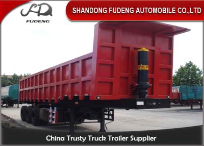 China  Hyva  Hydraulic Cylinder Dump Semi Trailer 40T-100T Payload Steel Q345B Frame for sale