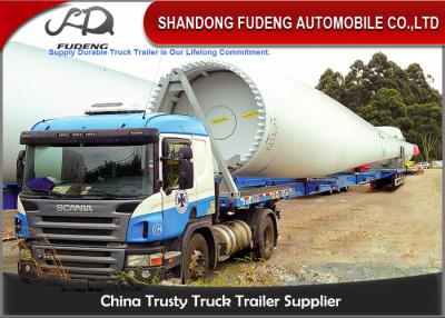 China 43 - 56 Meter ausdehnbare Lowboy-Anhänger-für hydraulisches Lenkwind-Blatt tragen zu verkaufen