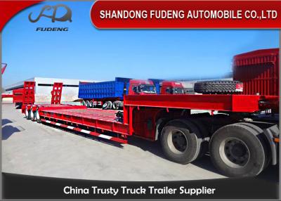 China Low Bed Trailer , 3 axles 80T lowbed trailer , 4 axles 80T lowbed trailer for sale