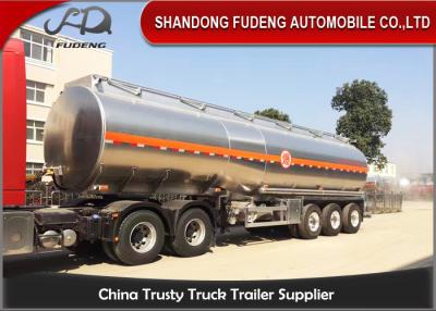 China 10000 Gallon 38000L Petroleum Tank Semi Trailer Aluminum Alloy Tanker Trailer for sale