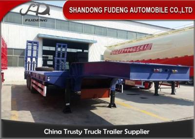 China Mechanisch Flatbed 4 Lage het Bed Semi Aanhangwagen van het Assenstaal 60T Te koop