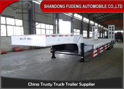 China Hydraulische Hellingen 60 van de Lage Bed Semi Ton Aanhangwagen, de Lage Flatbed Aanhangwagen van de Luchtopschorting Te koop