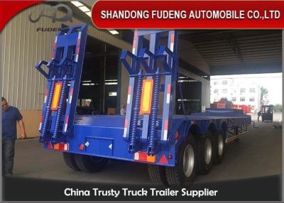 China 13 Graafwerktuigen 3 van het metersvervoer Axle Low Flatbed Trailer Te koop