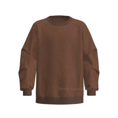 China 2022 Autumn Winter Logo White Pink Crinkle Brown Sleeves Custom Women's Breathable Unisex Sweatshirt For Men for sale