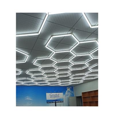 China Factory sale luxury led hexagon lights for car wash shop car lights garage detailing lamp ZT/C202 for sale