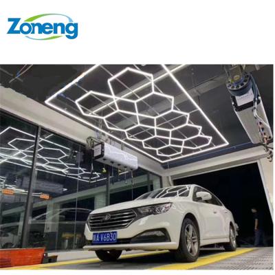 China Hot sale car maintenance shop parking garage ceiling led hexagonal rectangular light ZT1048 for sale