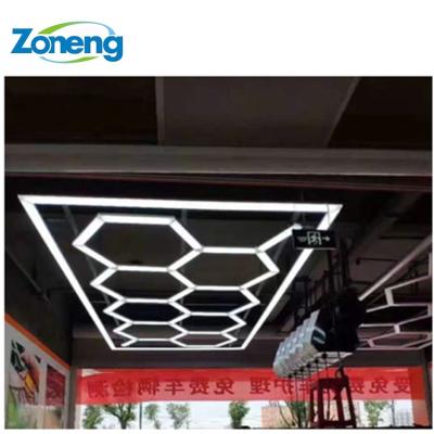 China Seamless and Easy Installation Hot Selling High Quality Car Home Repair Shop Led Garage Lighting Hex Ceiling Light for sale