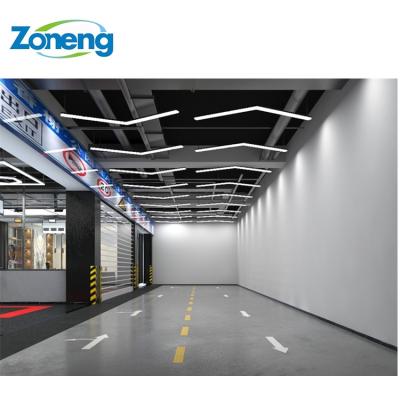 China High Quality Seamless and Easy Basement Aisle Shop Car Workshop Factory Installation Wide Arrow Shape Led Ceiling Aisle Light for sale