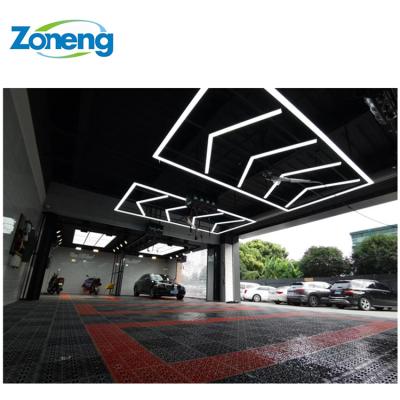 China Chinese manufacturer Car Showroom Wide arrow shape seamless and easy installation led tunnel beauty garage light ceiling lamp for sale