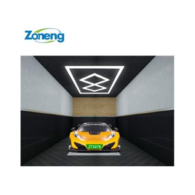 China Seamless and easy installation made in china auto showroom led turn on garage light ceiling quadrangle home light for sale