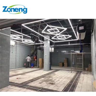 China Hot Selling High Quality Aluminum Factory Auto Repair And Maintenance Shop Ceiling Led Tube Lights Multi-rectangular for sale