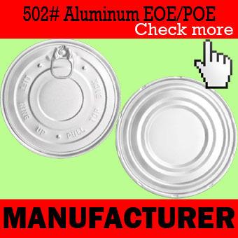 China 502# (127mm) Child Safe Aluminum Easy Open End / Peel Off Lid / Penny Lever Lid For Packing Infant Formula for sale