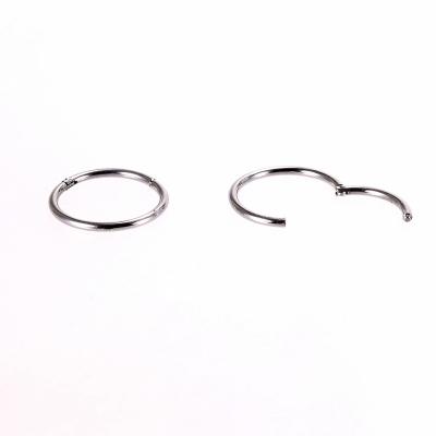 China TRENDY Fashion Style Simple Stainless Steel Initail Hoop Earrings Circle Earring Jewelry For Women for sale