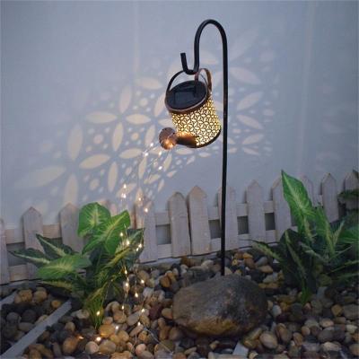 China Modern Solar LED Garden Watering Box Lamp with Lights String Outdoor Gardening Ornaments Garden Cavity Art Solar Lamp Yard Decoration for sale