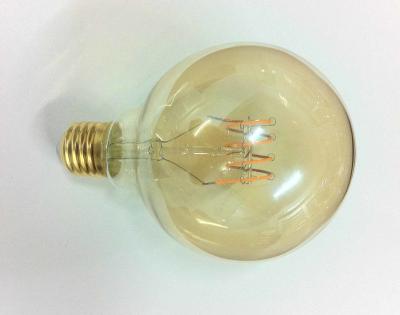 China Warm White Natural White Round Edison Bulb Led Filament Light Bulbs for sale