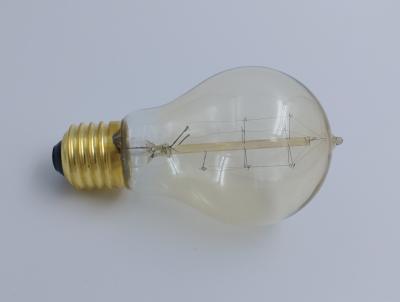 China Warm White 25 Watt Edison Lamp Bulb A60 Decorative Filament Light Bulbs for sale