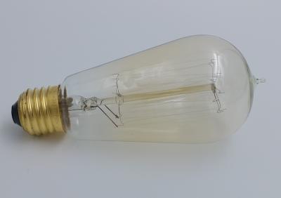 China Medium Base A75 Edison Globe Light Bulbs St64B 230 Lumen Brightness for sale