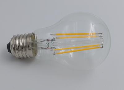 China 4W A60 480LM Filament Light Bulbs Led Vintage Light Bulbs Clear Or Amber for sale