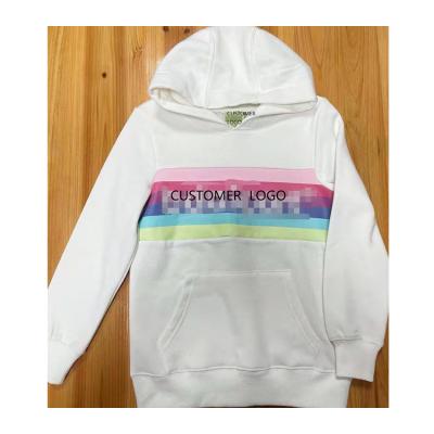 China Wholesale Breathable 100% Cotton Rainbow Panel Hoodie Autumn Kids Clothes for sale