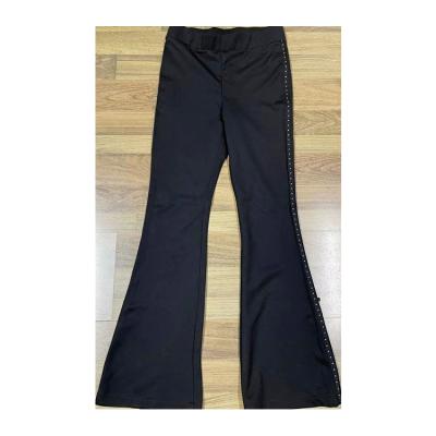 China 2021 Hot Sale Unique Design Polyester Breathable Women Casual Flare Pants for sale