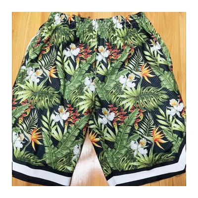 China Breathable Low Price Guaranteed Quality Polyester Mens Sports Flower Shorts Pants for sale