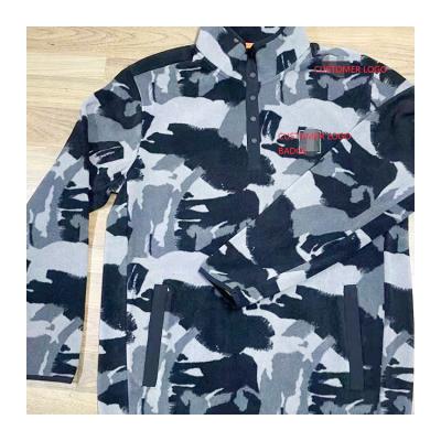 China Breathable Hot Sale Netting Casual Men Clothes Microfleece Button Pullover for sale