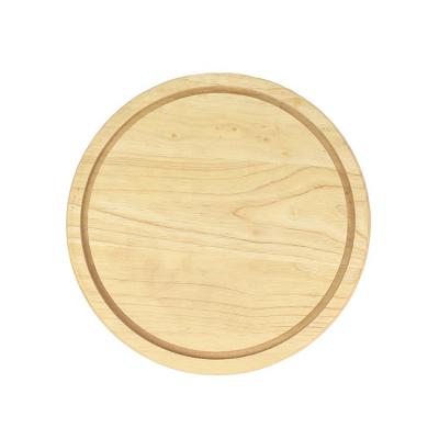 China Kitchen Disposable Rubberwood Premium Acacia Round Solid Wood Chopper Wooden Cutting Board for sale