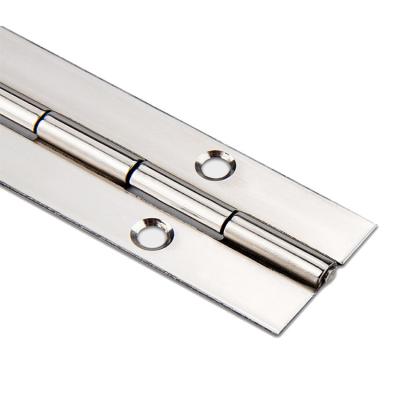 China Best Selling Price Heavy Duty Stainless Steel Continues Long Stainless Steel Piano Hinge For Cabinet Door With Iron 201 Pin 304 for sale