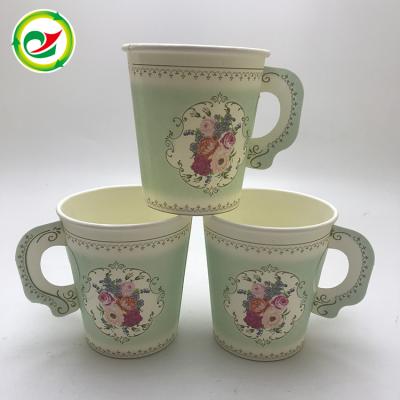 China With handle coffee wholesale disposable wallpaper cup the only one with handle for sale