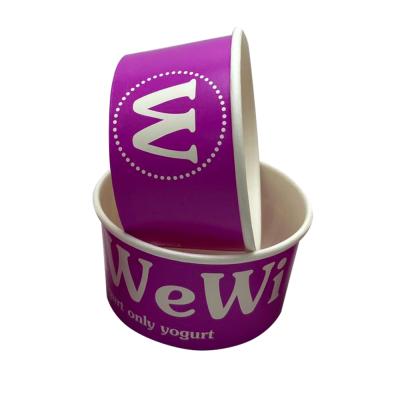 China Custom Printed Eco Friendly Disposable Ice Cream Bowl Cups Disposable Packaging Paper Cup for sale