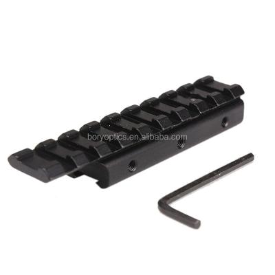 China Dovetail Weaver Picatinny Rail Adapter Extend Aluminum Alloy Tactical Mount AR15 Rail Mount 11mm to 20mm Scope for sale