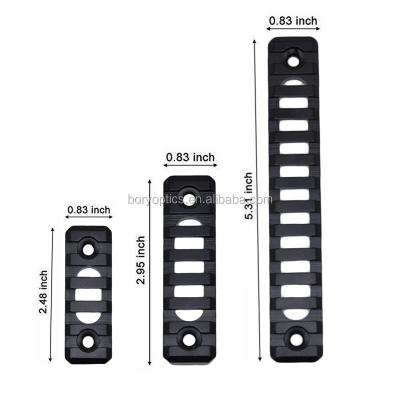 China Aluminum Alloy 6061-T6 Mlok Rail Picatinny Rail Section 5 7 13 Slot M LOK Rail For Handguard Mount System 20MM for sale