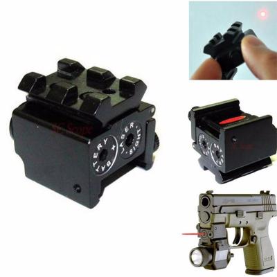 China Aluminum Alloy Mini Adjustable Compact Red Dot Tactical Laser Sight with Detachable 20mm Picatinny Rail for Pistol for sale