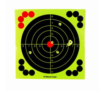 China Bory Optics Bullseye Splatter Burst Paper Reactive Shooting Adhesive Target For Bory-S26 Shooting (12inch) for sale