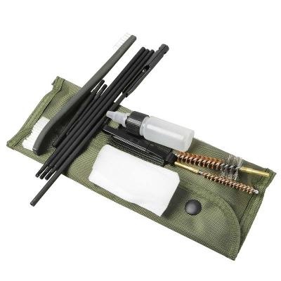 China Steel firearm cleaning kit for military, sportsman and arm fire enthusiasts. Designed for AR15, M4, M16, and AK/AKM AK47 style rifles for sale