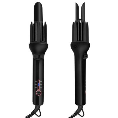 China Dual Heat Settings Household Salon PTC Adjustable Ceramic Two Way Rotating 360 Degree Spiral Hair Curler Automatic Iron for sale