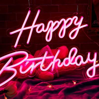 China Waterproof LED Modules Happy Birthday Neon Sign Letters For Birthday Party for sale