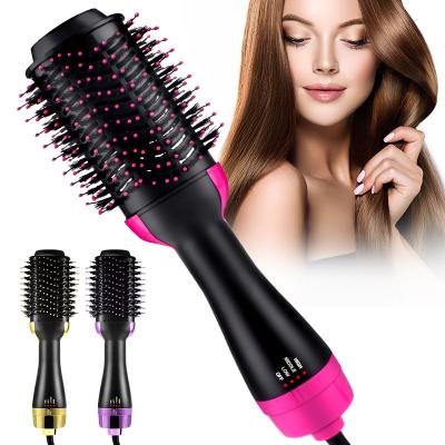 China Salon Hair Straightener Comb Roller One Step Electric Ion Blow Dryer Brush 1200W Electric Hot Airbrush Styler and Volumizer for sale