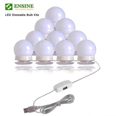 China Modern Hollywood Style Dimmable LED Makeup Dressing Table Mirror Bulb Kits 6 - 10 - 14 Bulbs For Lighting for sale